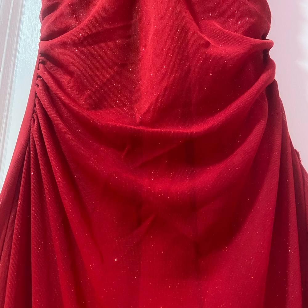 City Triangles Red Ruffle Dress - Picture 3 of 11